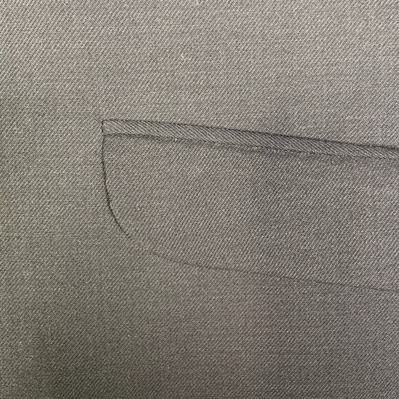 DKNY 100% wool black three button blazer jacket size 2 - Picture 2 of 4